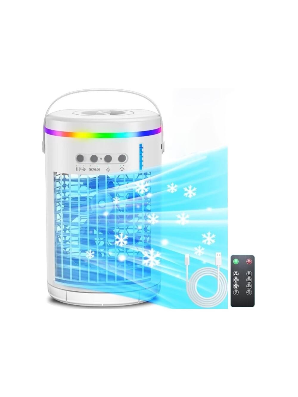 Portable Air Conditioner,3-IN-1 Evaporative Personal Mini Air Cooling Fan